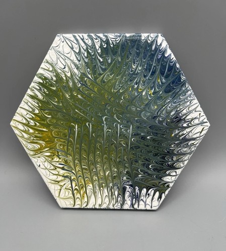 Abstract art hexagon - hexagon, ceramic