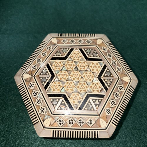 Vintage hand made wood - made, inlay
